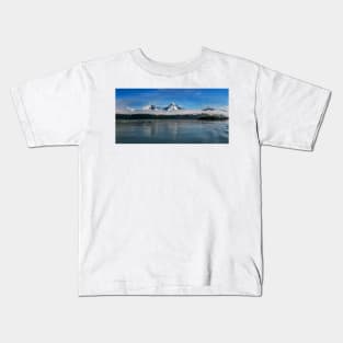 Low Clouds Mountain Peak Kids T-Shirt